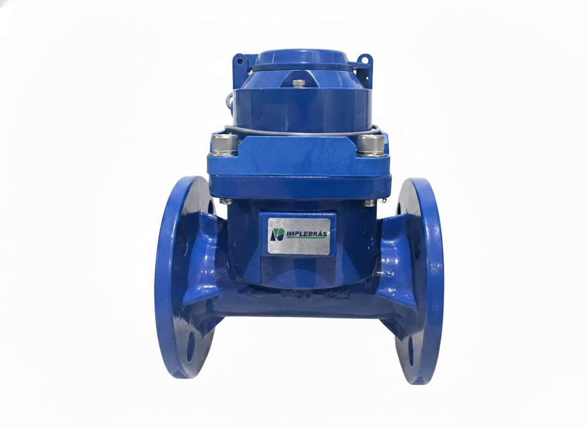 Hidrômetro Metálico Flange 2″ DN50 C/Emissor de Pulso P/Irrig